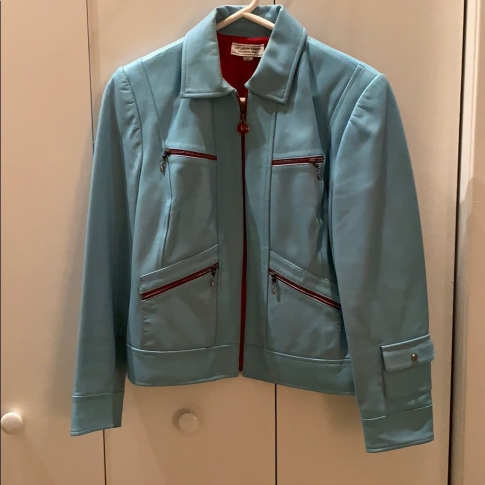 🎉2x HP🎉 St. John Sport leather zip jacket - Picture 2 of 7